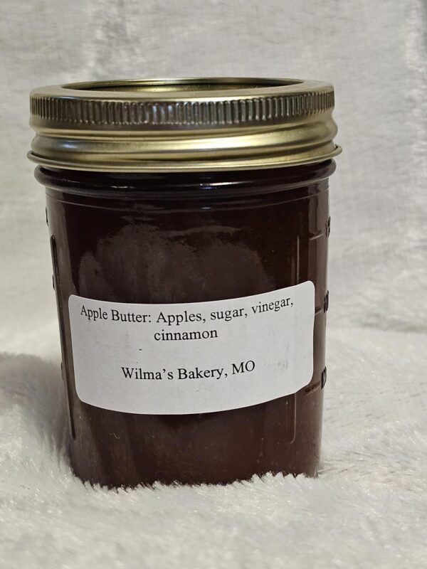 Apple Butter: Apples, Sugar, Vinegar, Cinnamon